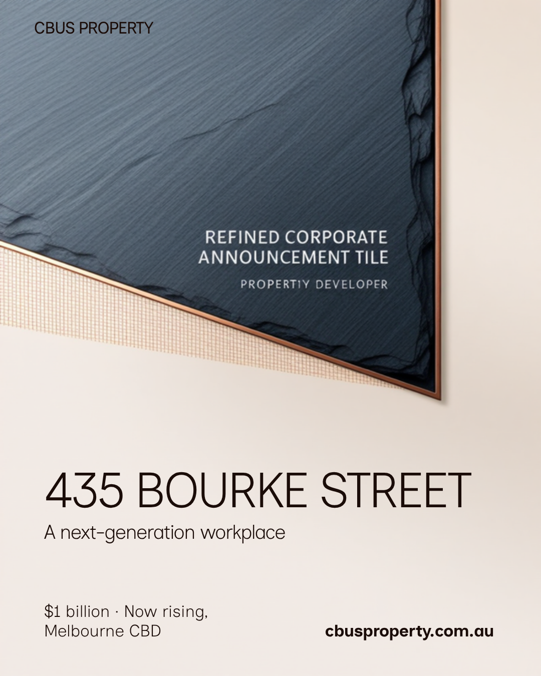 Cbus Property 435 Bourke Street milestone announcement